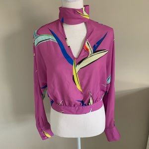 Gorgeous Asos Blouse with cutout and slit back Sz4